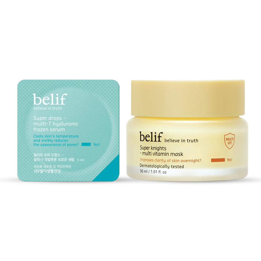 7 Hyaluronic Frozen Serum & Multi Vitamin Mask Day & Night Combo