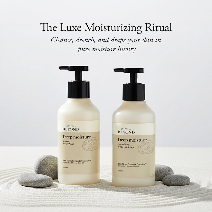 Luxury Ceramides Bath & Body Care Set, Body Wash & Lotion For Restoring Skin Barrier & Deep Nourishment