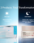 Belif Day & Night Combo | 7 Hyaluronic Frozen Serum & Regenerating Sleeping Mask