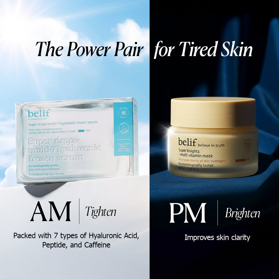 7 Hyaluronic Frozen Serum & Multi Vitamin Mask Day & Night Combo