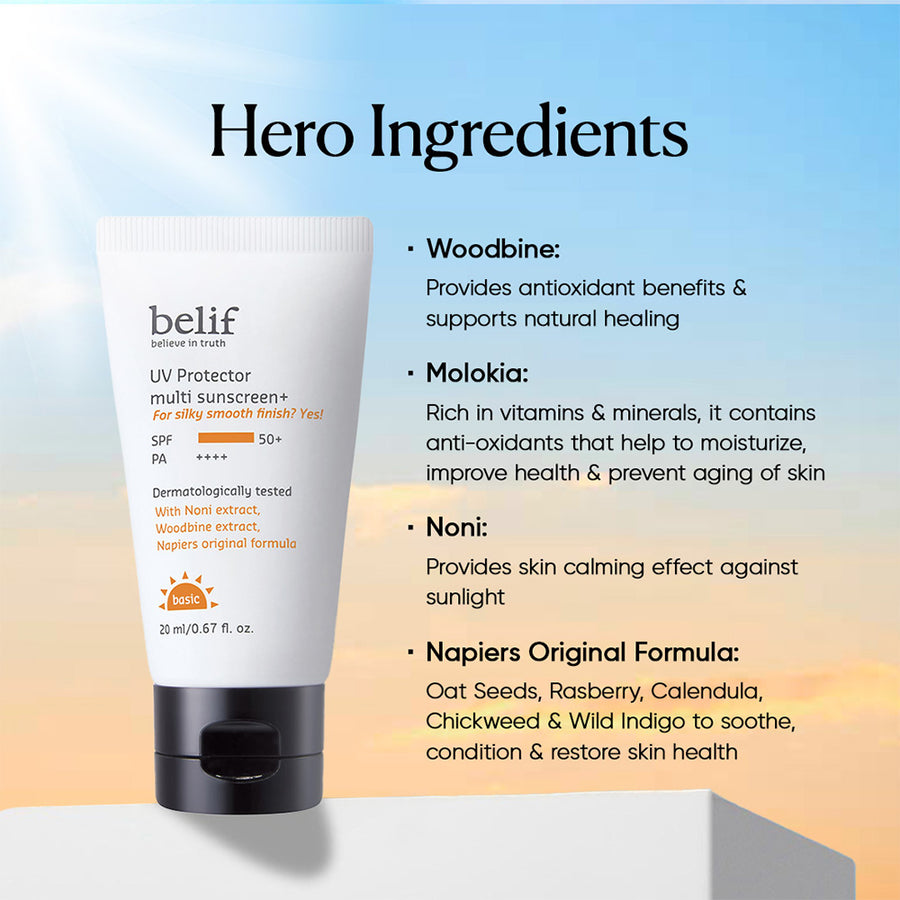 UV protector multi sunscreen+ SPF50+ / PA++++ 20ml