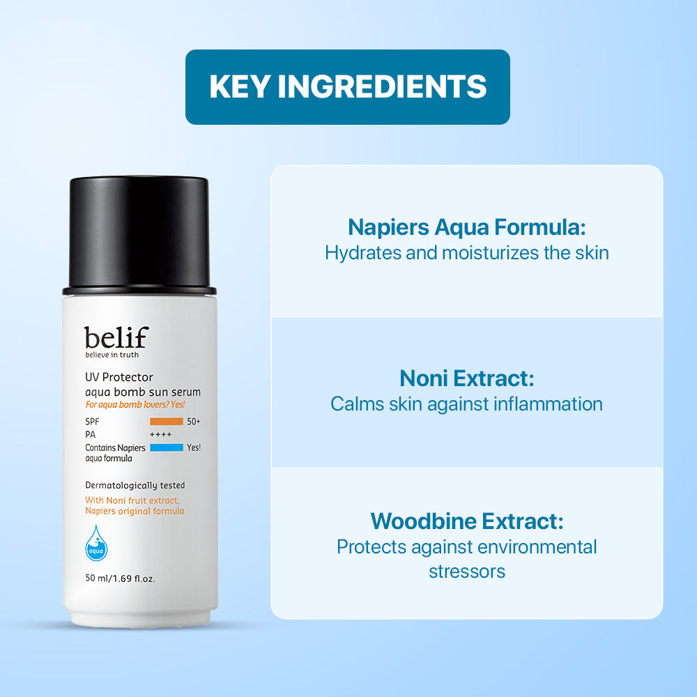 UV Protector Aqua Bomb Sun Serum SPF50+ PA++++ – belif India