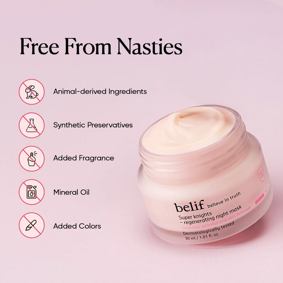 Belif Day & Night Combo | 7 Hyaluronic Frozen Serum & Regenerating Sleeping Mask