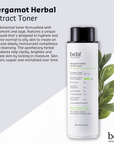 Bergamot herbal extract toner