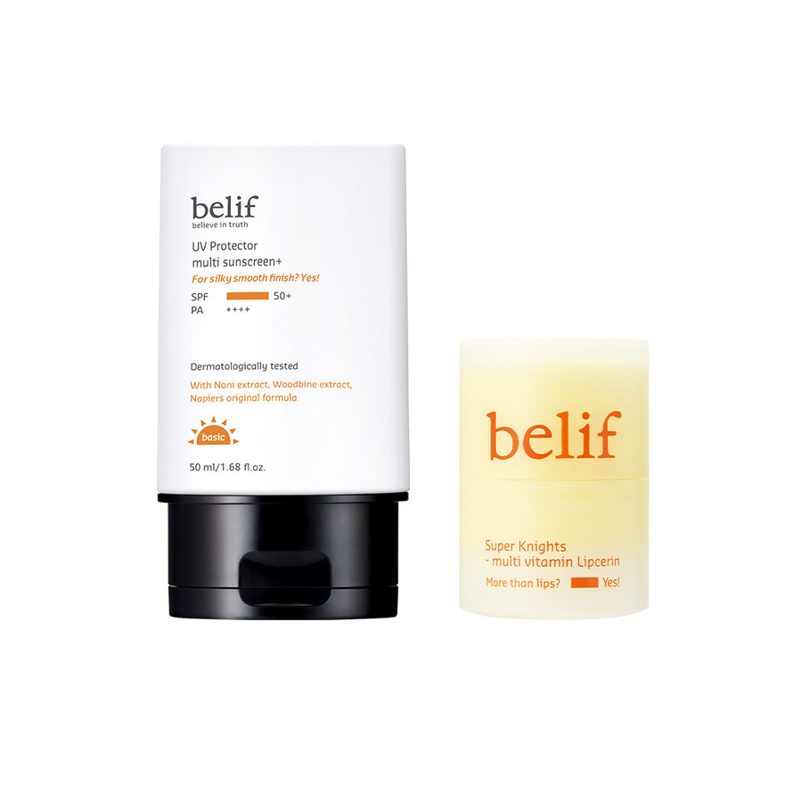 Tinted Sunscreen + Multi Vitamin Lipcerin Combo