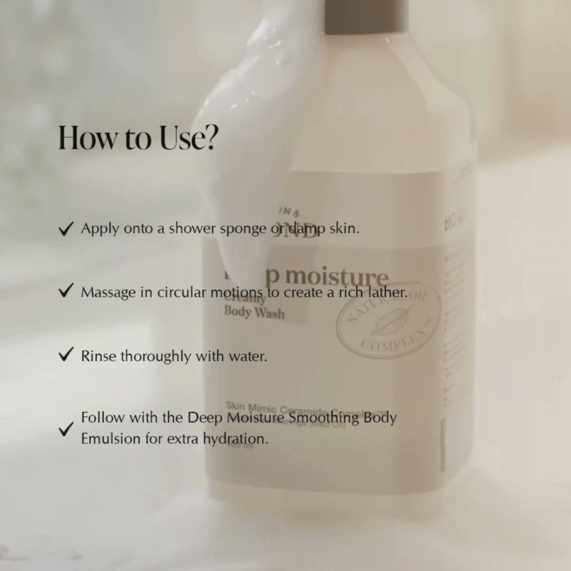 Ceramide Infused Body Wash, For Restoring Skin Barrier & Deep Nourishment, 500Ml