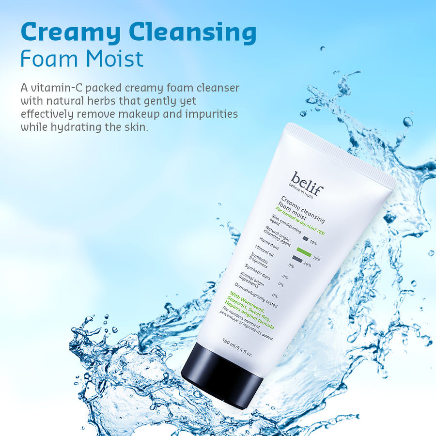 Creamy cleansing foam