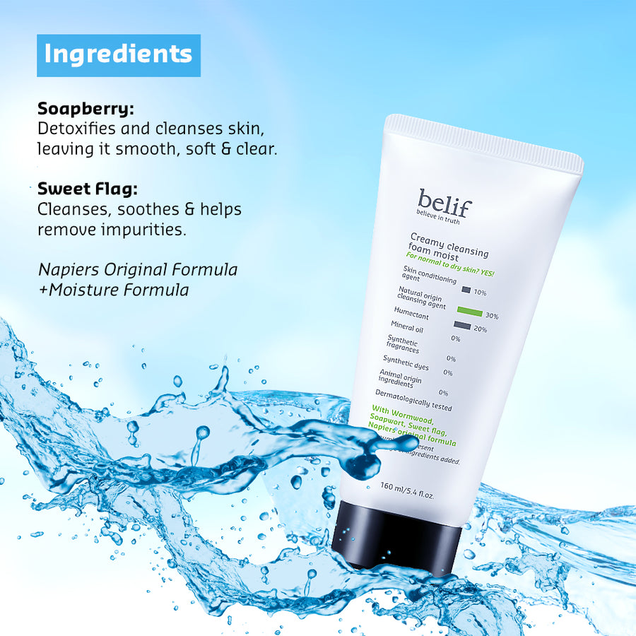 Creamy cleansing foam