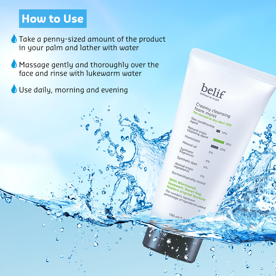 Creamy cleansing foam