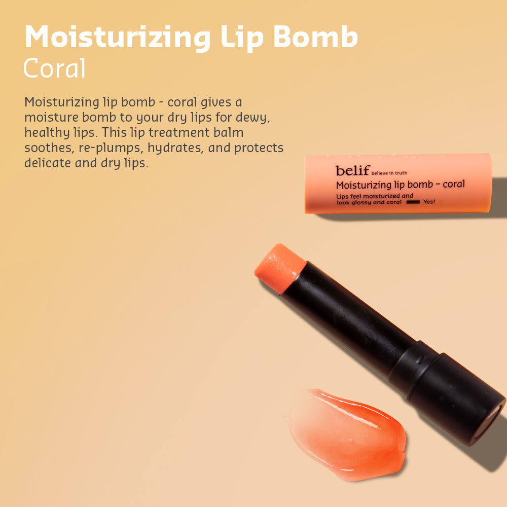 Moisturizing lip bomb - coral - 3g