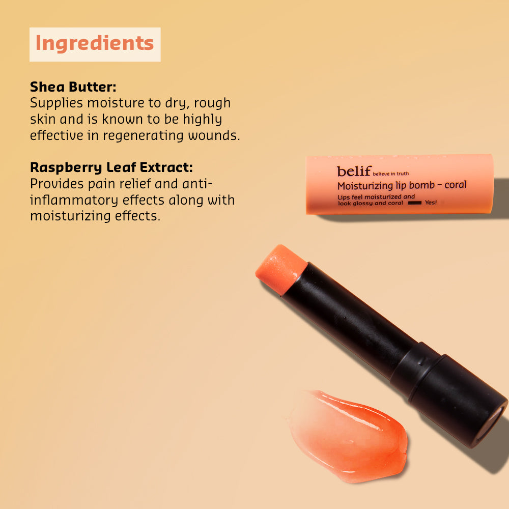 Moisturizing lip bomb - coral - 3g