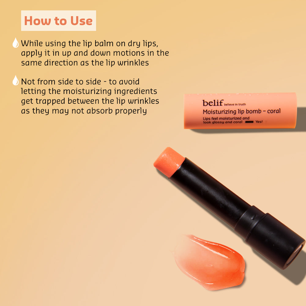 Moisturizing lip bomb - coral - 3g