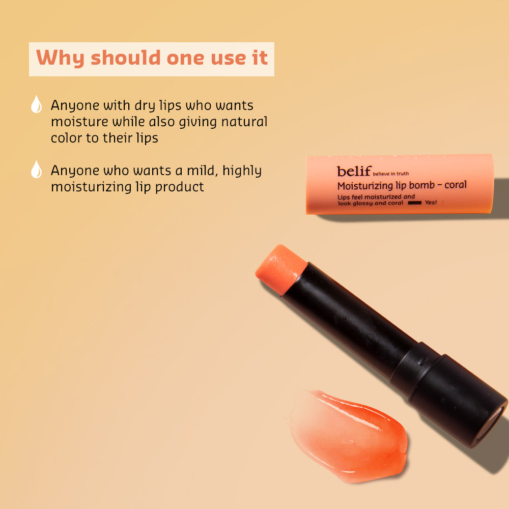 Moisturizing lip bomb - coral - 3g