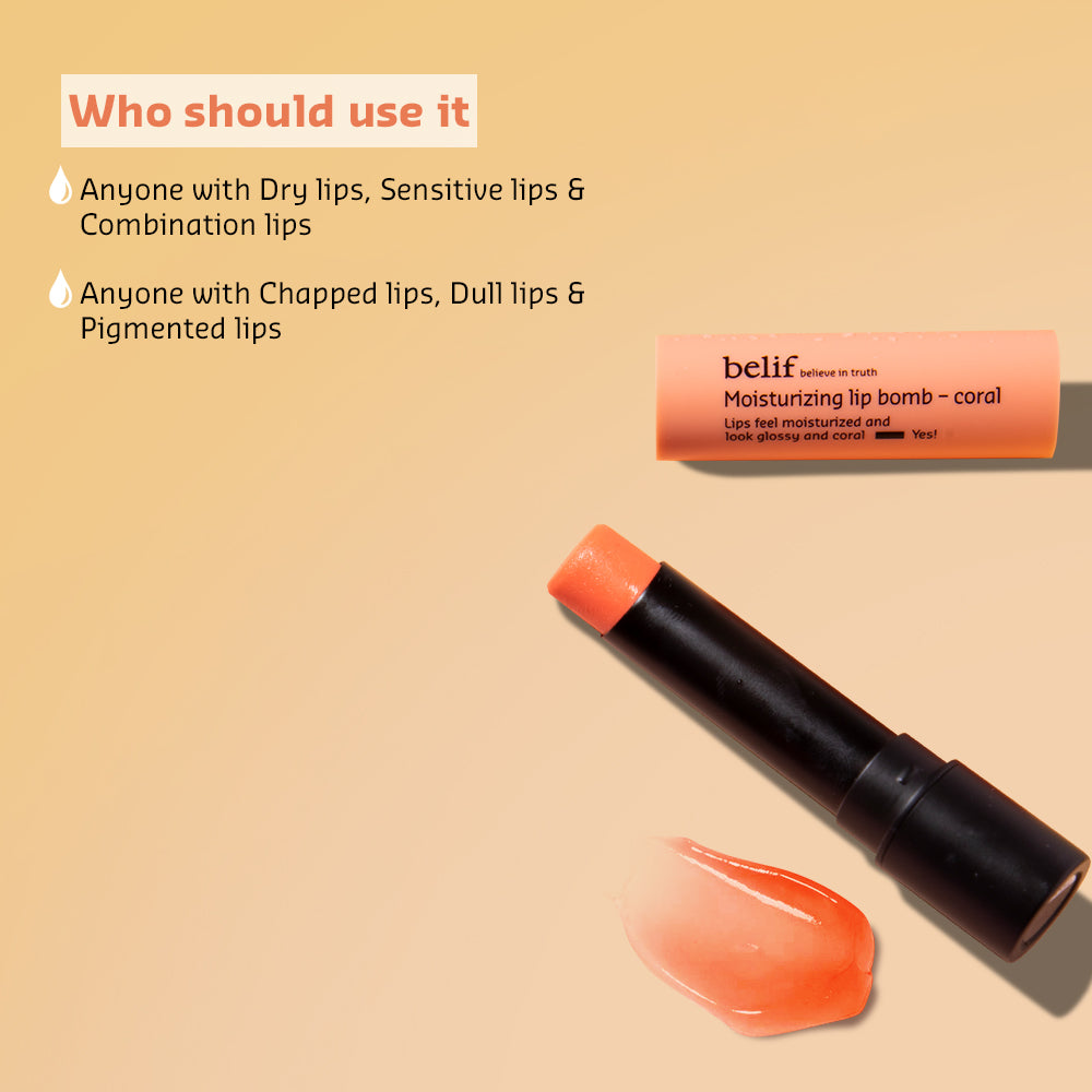 Moisturizing lip bomb - coral - 3g