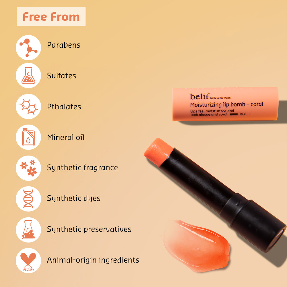 Moisturizing lip bomb - coral - 3g
