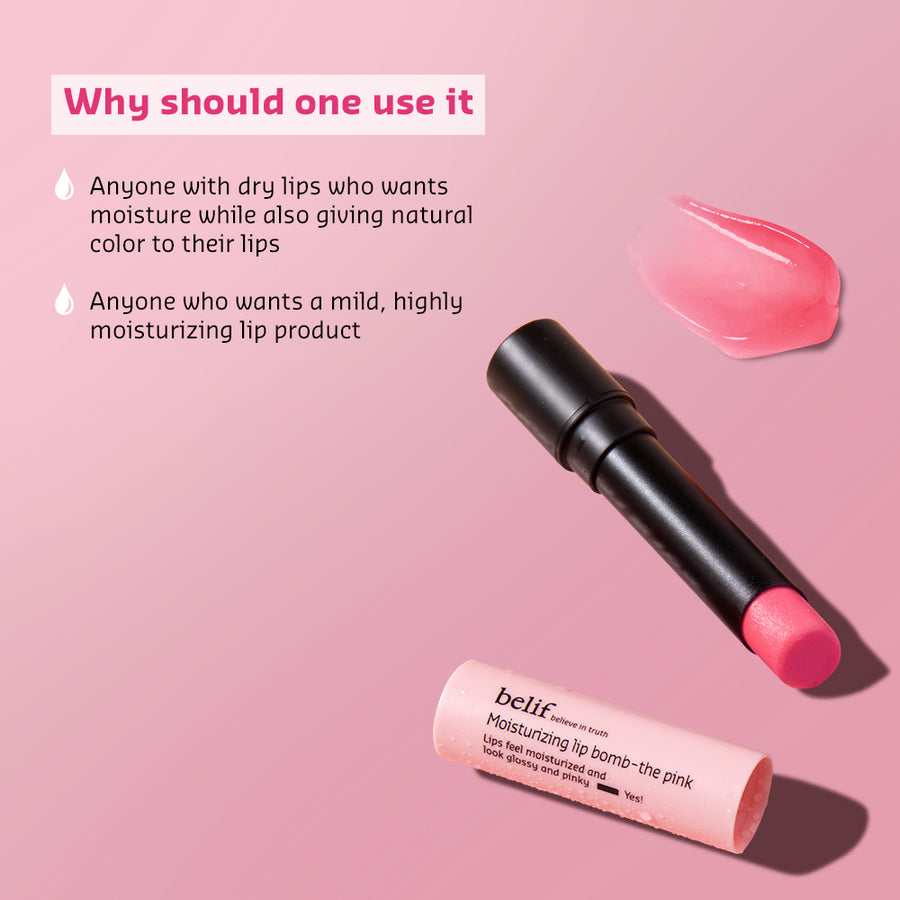 Moisturizing lip bomb - pink - 3g